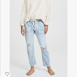 One Teaspoon Shabbies Drawstring Boyfriend Jeans
